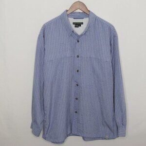 Royal Robbins Men's XL Blue Plaid Long Sleeve Button Up Fishing Shirt